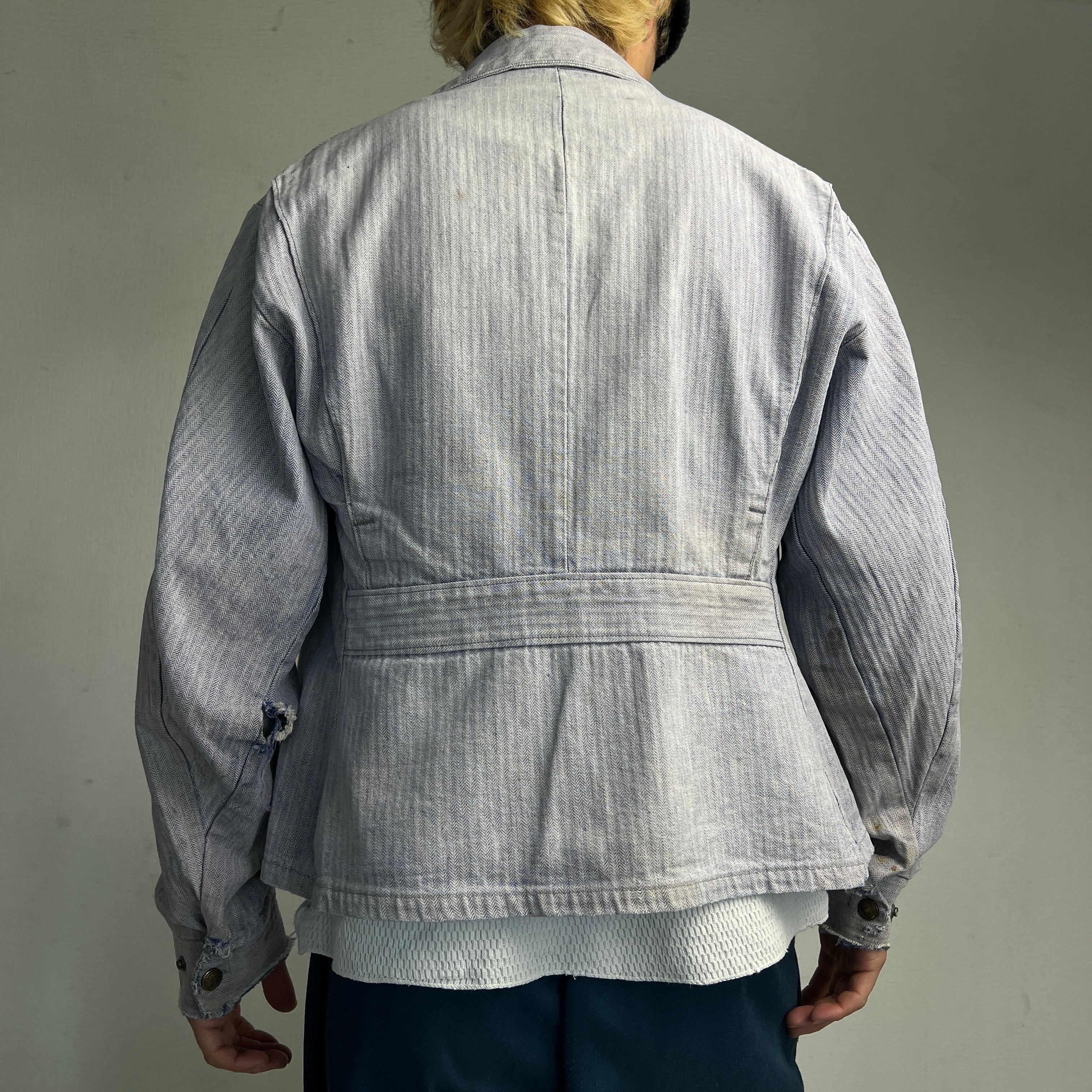 1970's HBT WORK JACKET BORO FADED 70年代 ヘリンボーンツイル ワーク