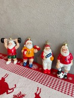 【クリスマス】サンタオーナメント サンタ マットタイプ サッカー ベースボール