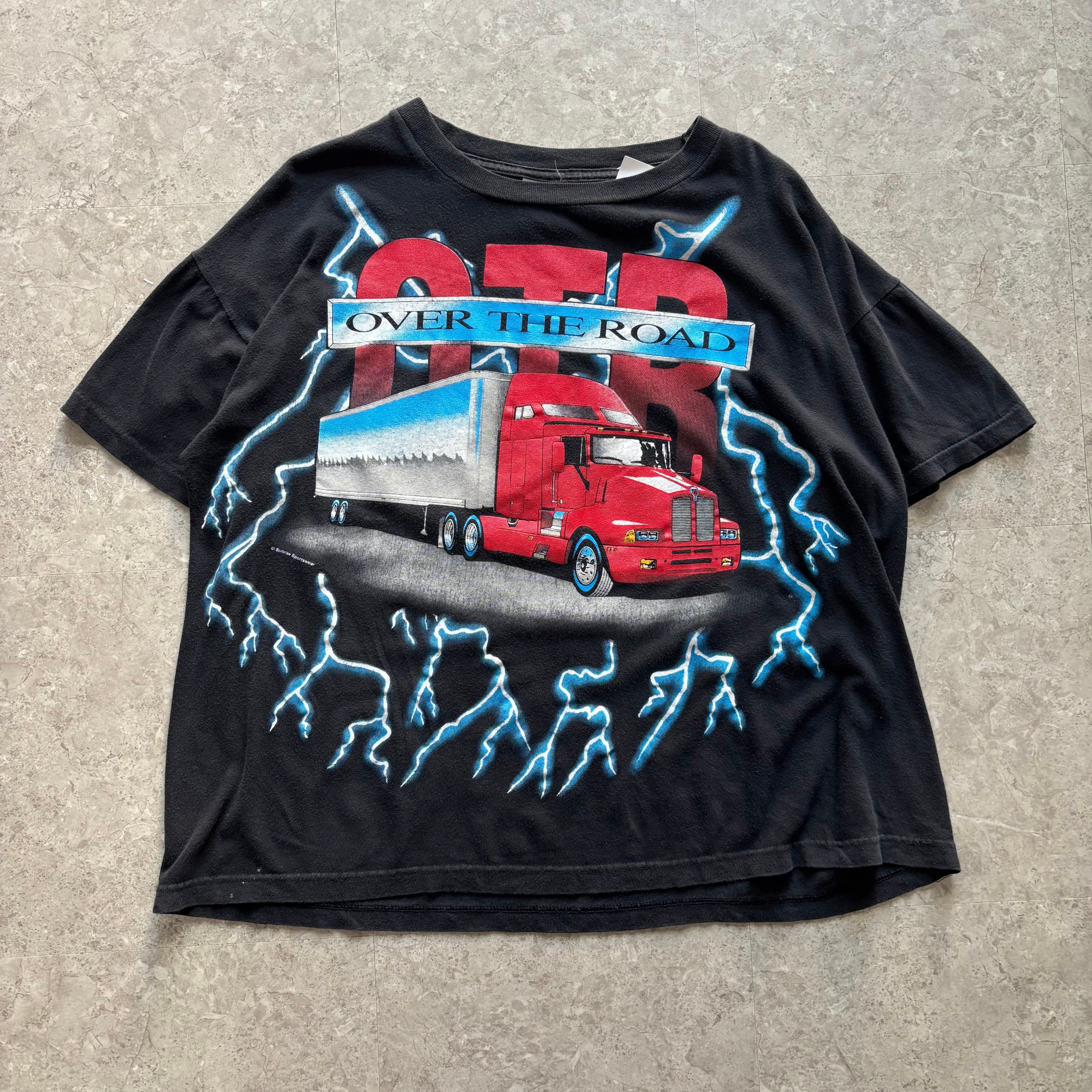 90s AMERICAN THUNDER "OVER THE ROAD" T-shirt【仙台店】