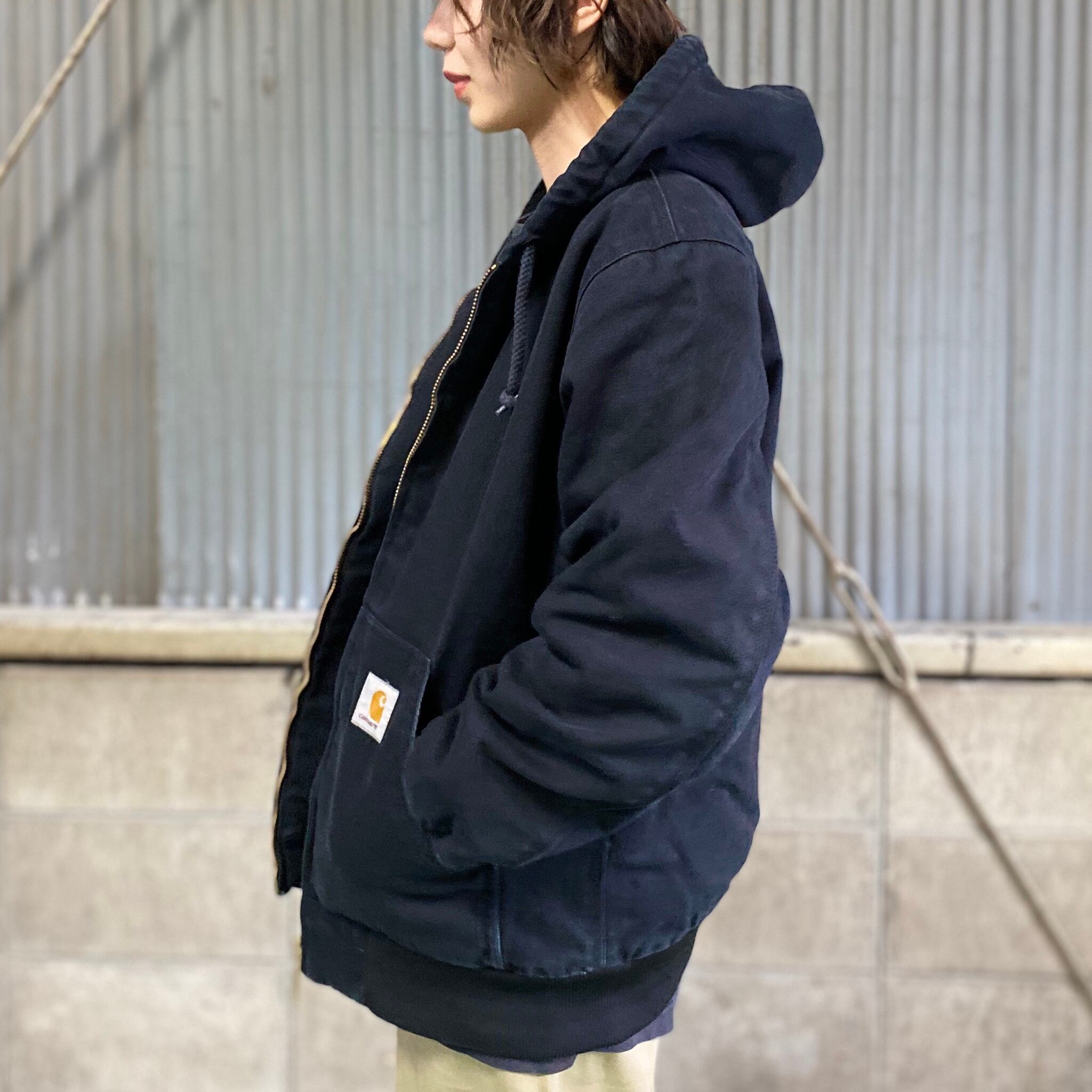 Carhartt キルティングライナー ダックコットン アクティブジャケット