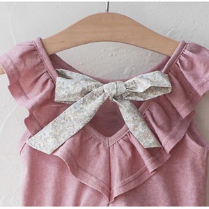 夏パッチワークメッシュワンピース