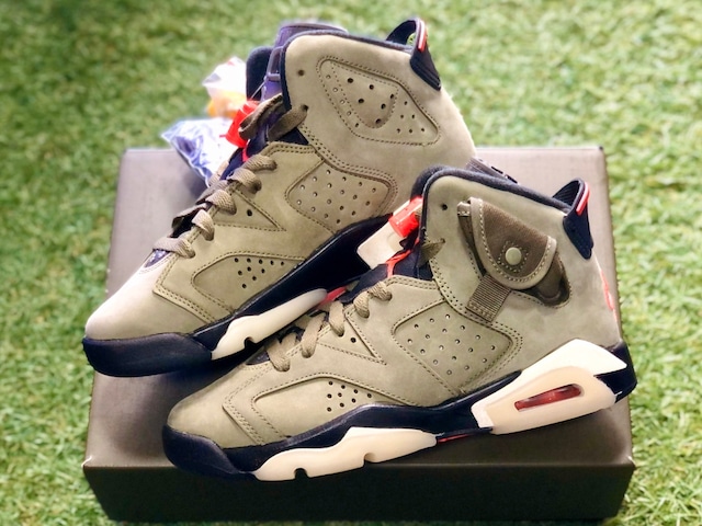 NIKE ×TRAVIS SCOTT AIR JORDAN 6 RETRO SP GS CN1085-200 4Y 23cm 95565