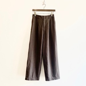 C30506【Birkin】 Natural Dyed Twill Wide Straight Pants
