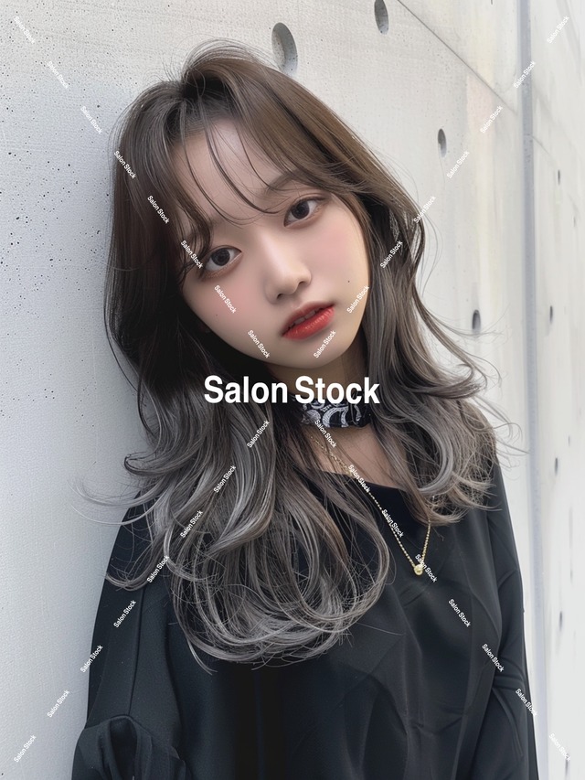 【レディース】セミロングダブルカラーレイヤー