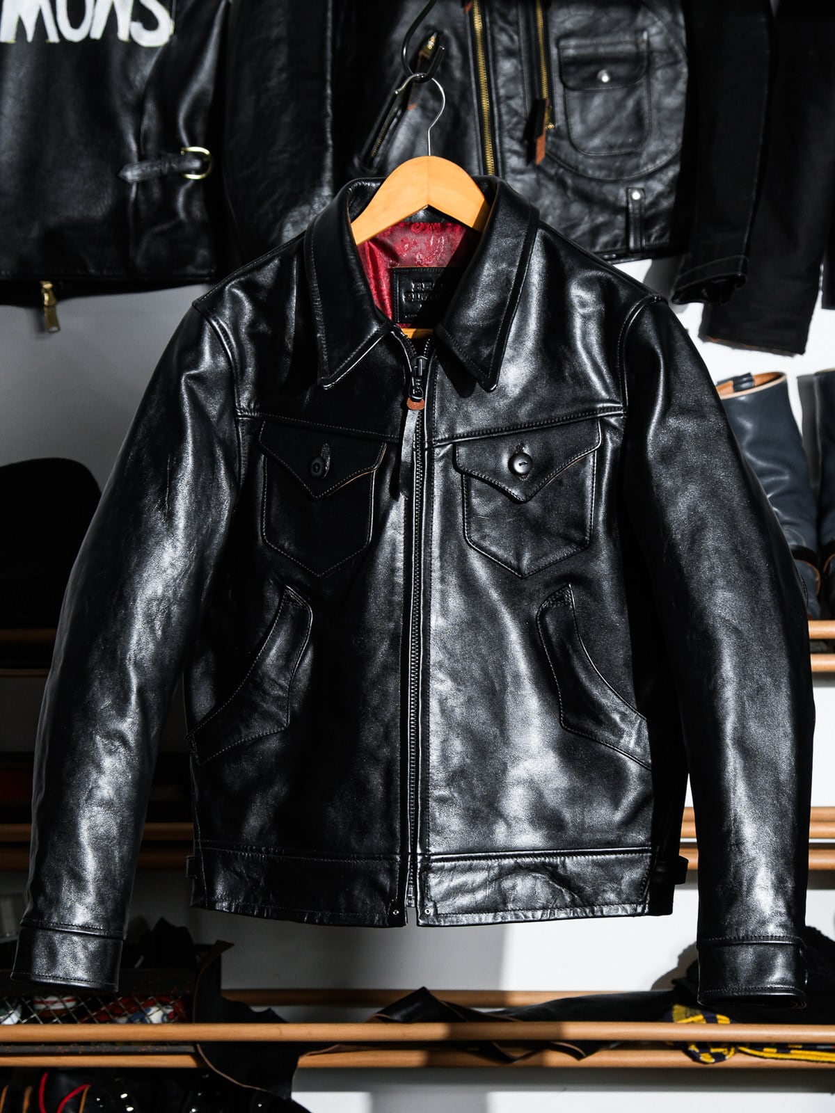 美品30万◇RICK OWENS リックオウエンス STOOGES BIKER ラムレザー