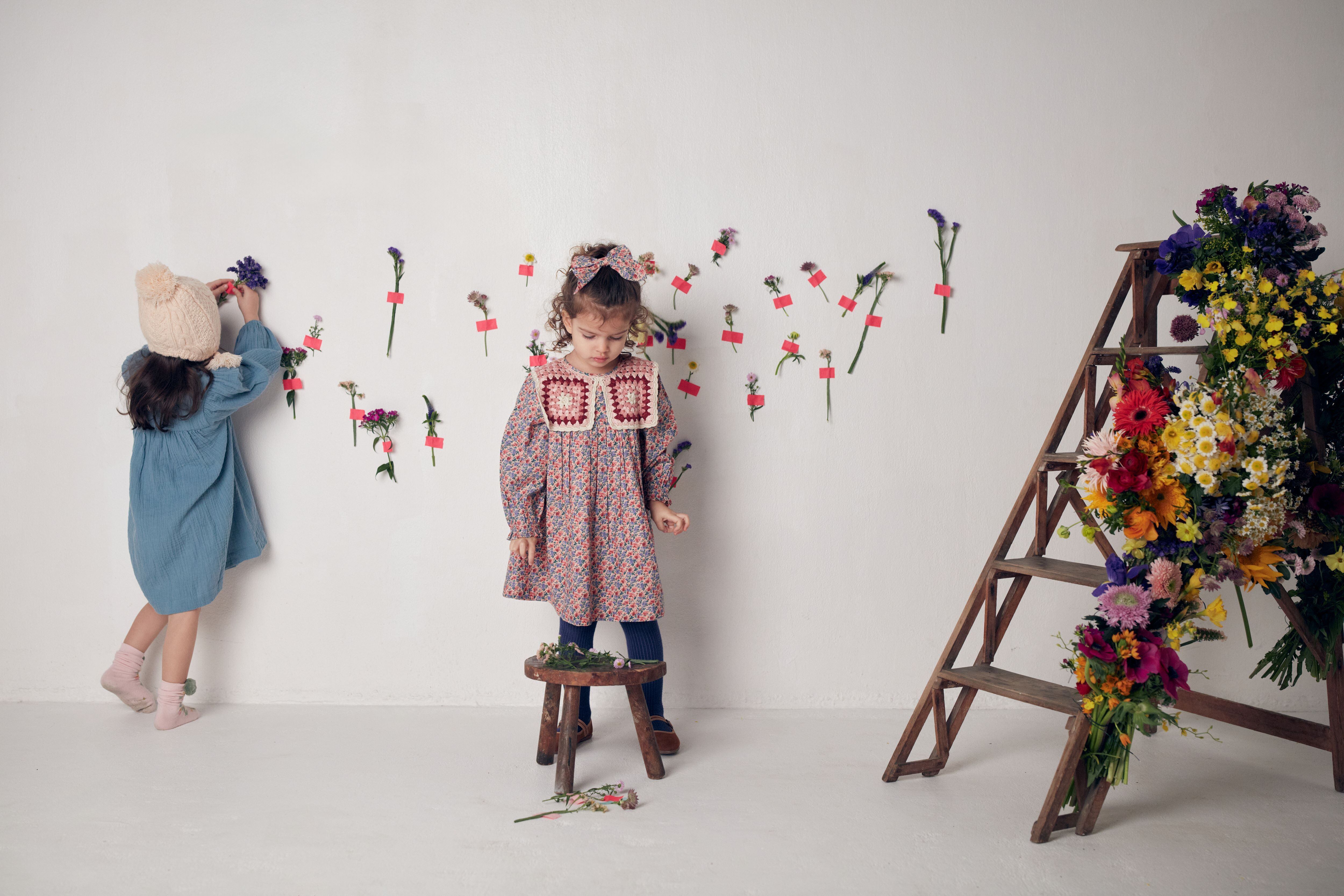 専用【sale】 louise misha 新品 スカート ブルー イエロー Louise