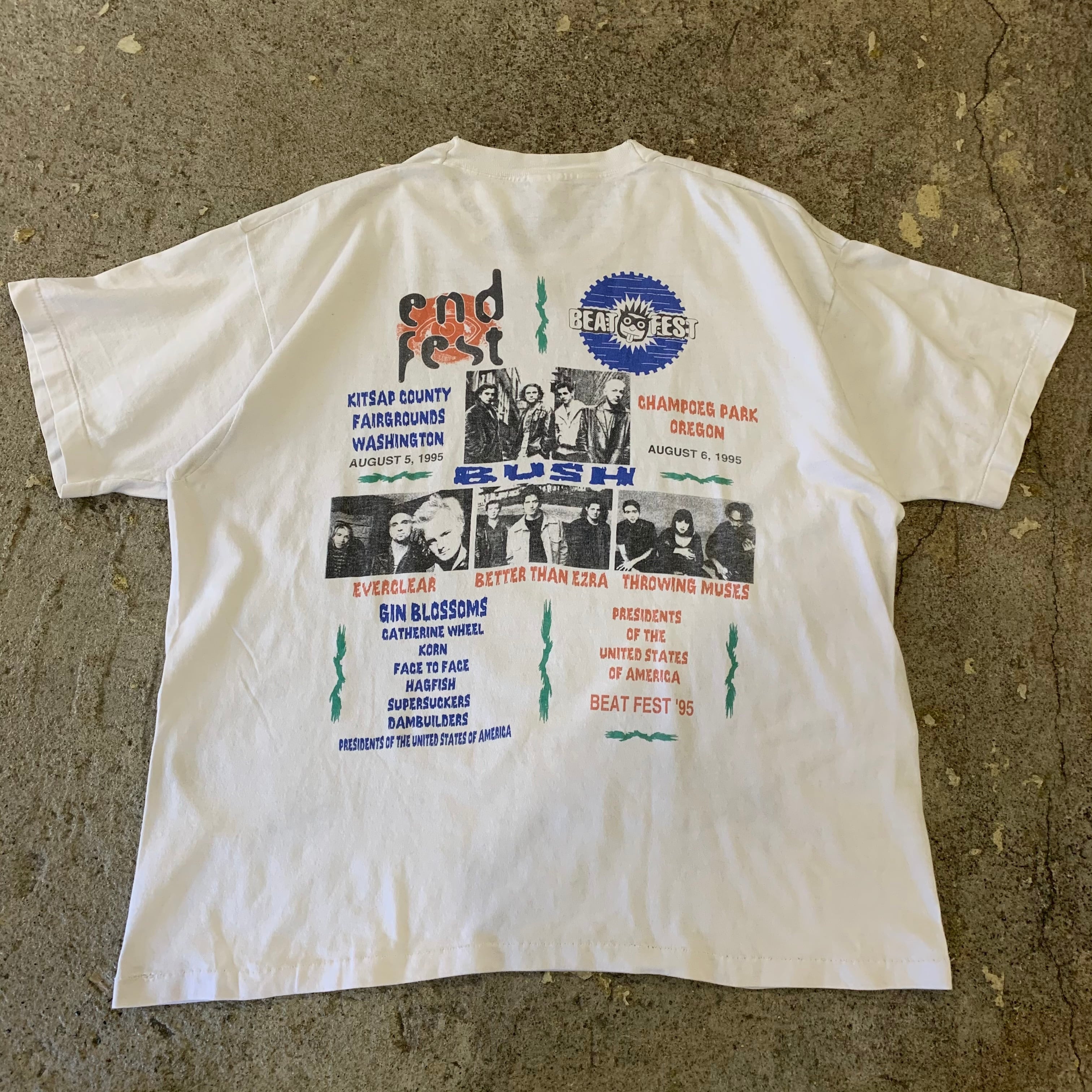90s SUPERFEST '93 Tシャツ Lサイズ 90s Endfest×Bestfest T-shirt | What'z up