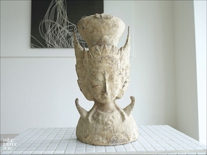 女神のオブジェ 置物 装飾 立体アート カフェ装飾 飾り デコレーション 置き物 エスニック ヴィンテージ調 W21ｘH42cm