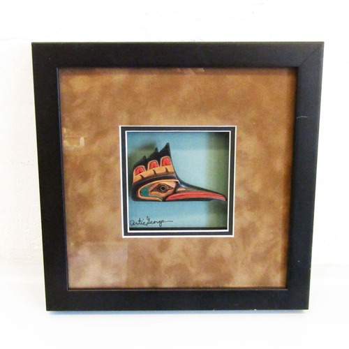Kingfisher hsadow box frame by Paddy Seaweed