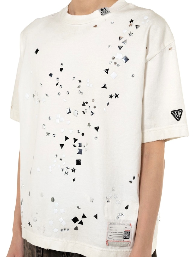 【25AW】Maison MIHARA YASUHIRO ミハラヤスヒロ / Embellished Distressed T-Shirt