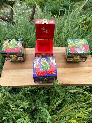 ペトリキフカ・ジュエリーボックス(Khomenko）