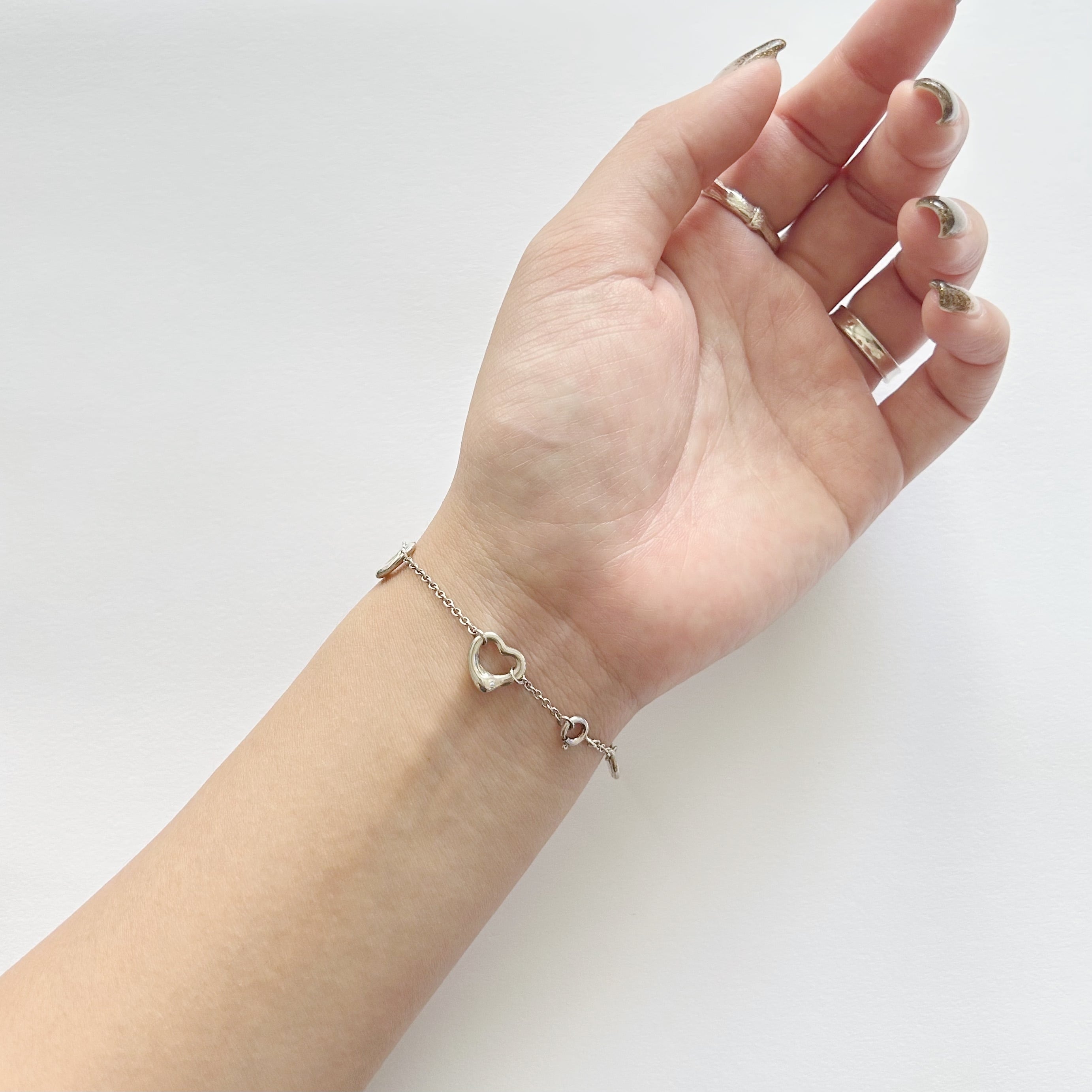 TB7061】Tiffany&Co. 5 open heart bracelet/ティファニー