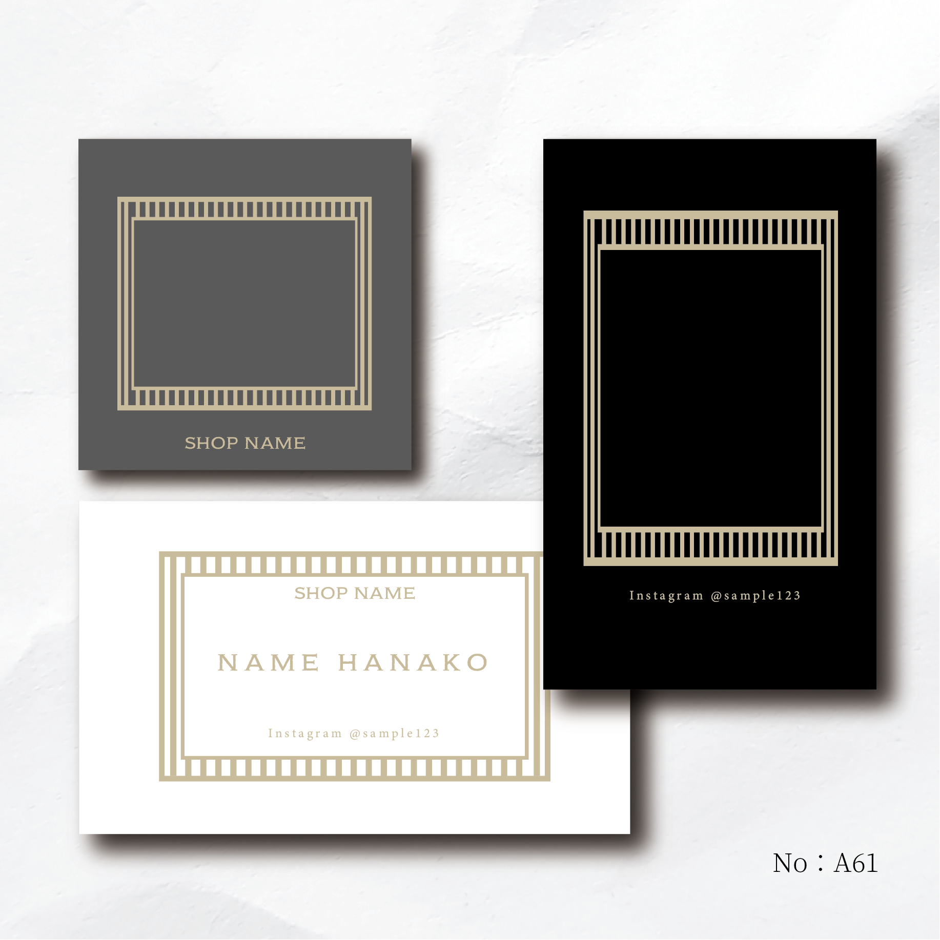 MK-9】＊アクセサリー台紙 ＊名刺 ＊ショップカード etc… 【公式通販】