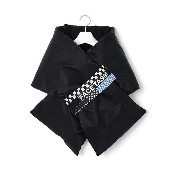 FACETASM ファセッタズム ロゴ プリント ロング ダウン マフラー 新品