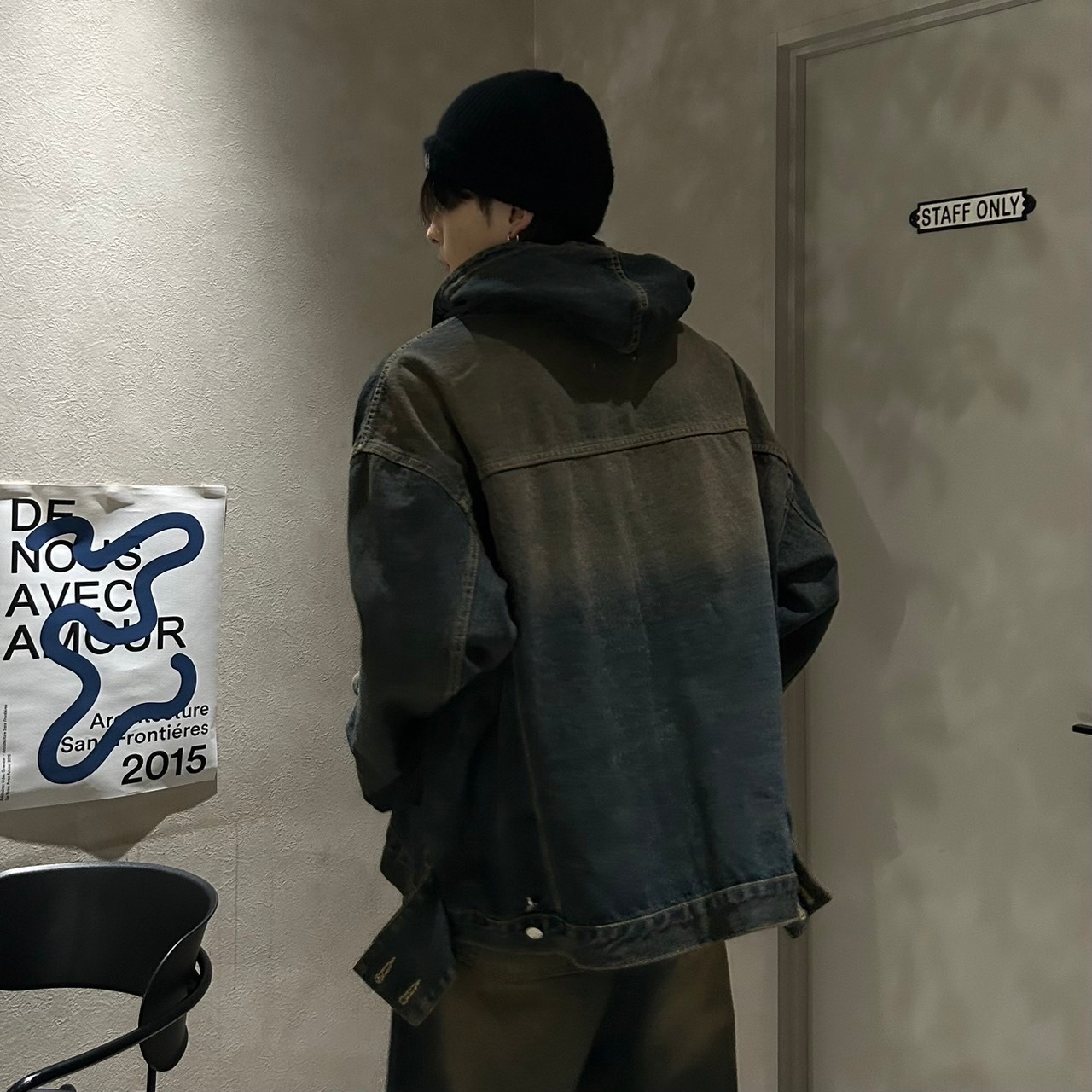 即納】RAN select Wzip Denim blouson | 韓国ファッション セレクト 