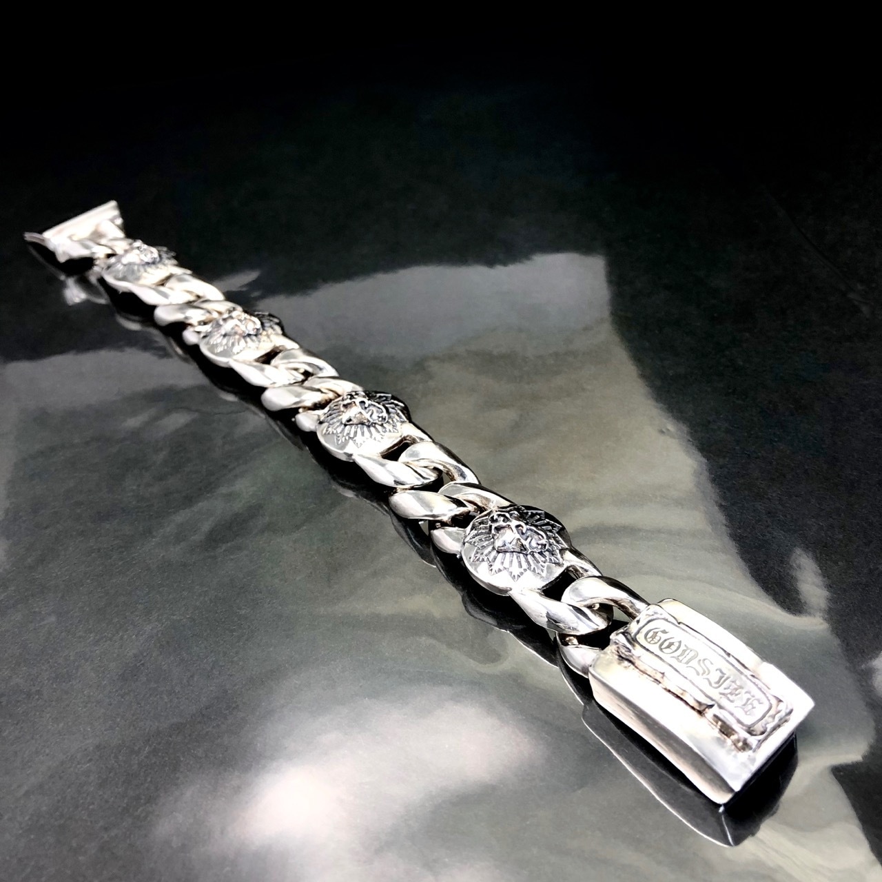 SW:HEART CHAIN BRACELET /  スタンプワークハートチェーンブレスレット