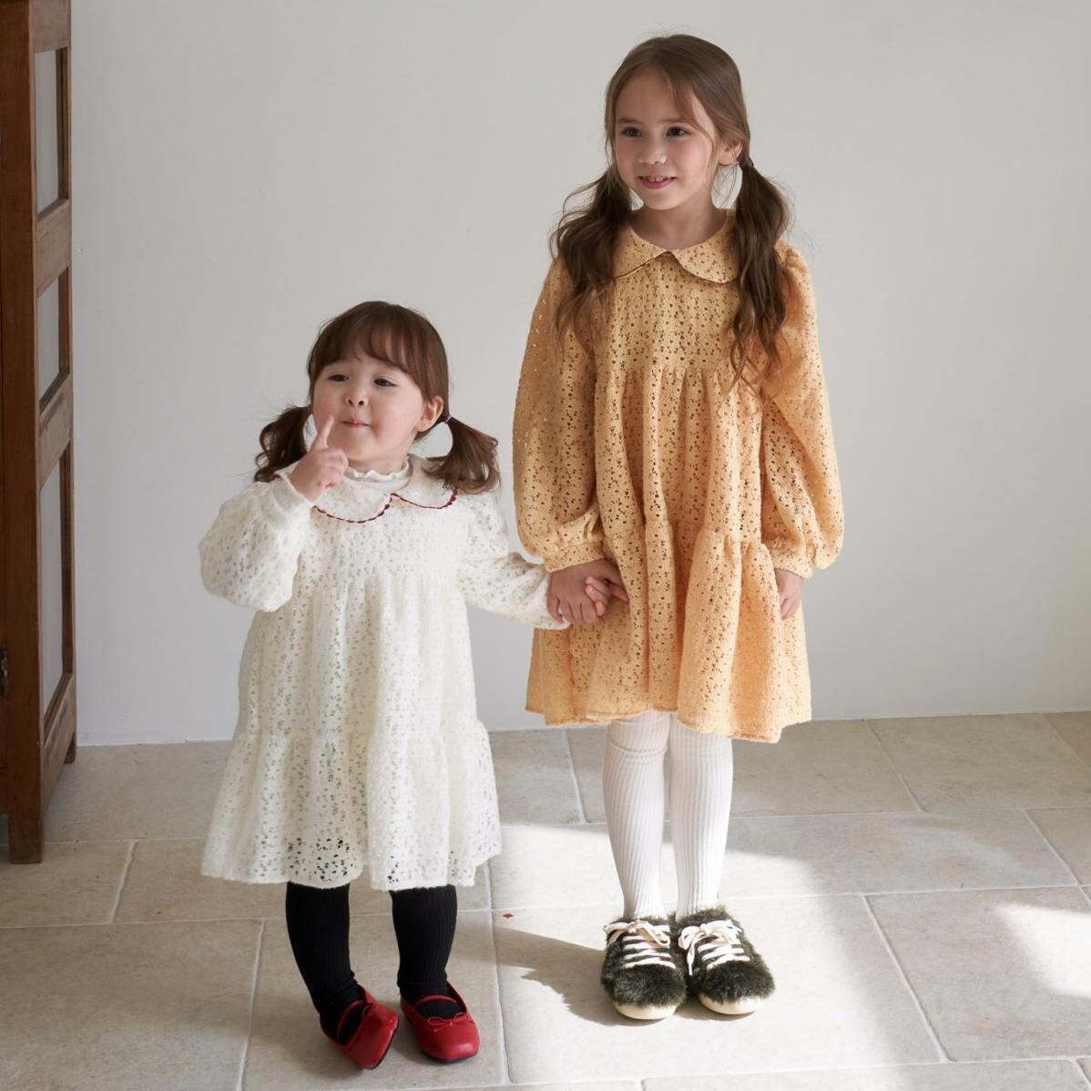 «sold out»«ジュニアサイズあり»«Banana J» エイミーワンピース 2colors