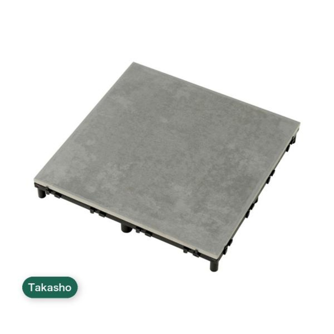 タカショー敷くだけタイル磁器 ９枚組 JBG-BC/9S ベージュ／ダークグレー／ライトグレー