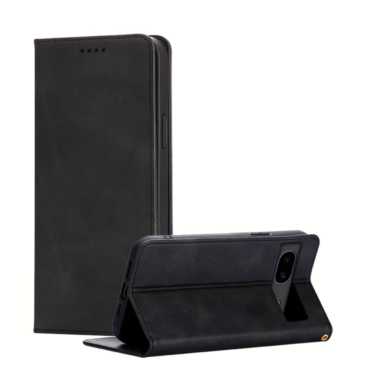 適用 Google Pixel 8a ケース 手帳型 グーグルピクセル8a 用 手帳型ケース Pixel8a 用 スマホケース カバー 手帳型 PUレザー カード収納 財布型 耐衝撃 ケース マグネット スタンド機能付き 5色(Google Pixel8a 用 ケース 手帳型) (ブラック)