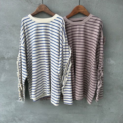 【即納】O&G  ﾊﾞｯｸﾌﾘﾙﾎﾞｰﾀﾞｰTｼｬﾂ mam