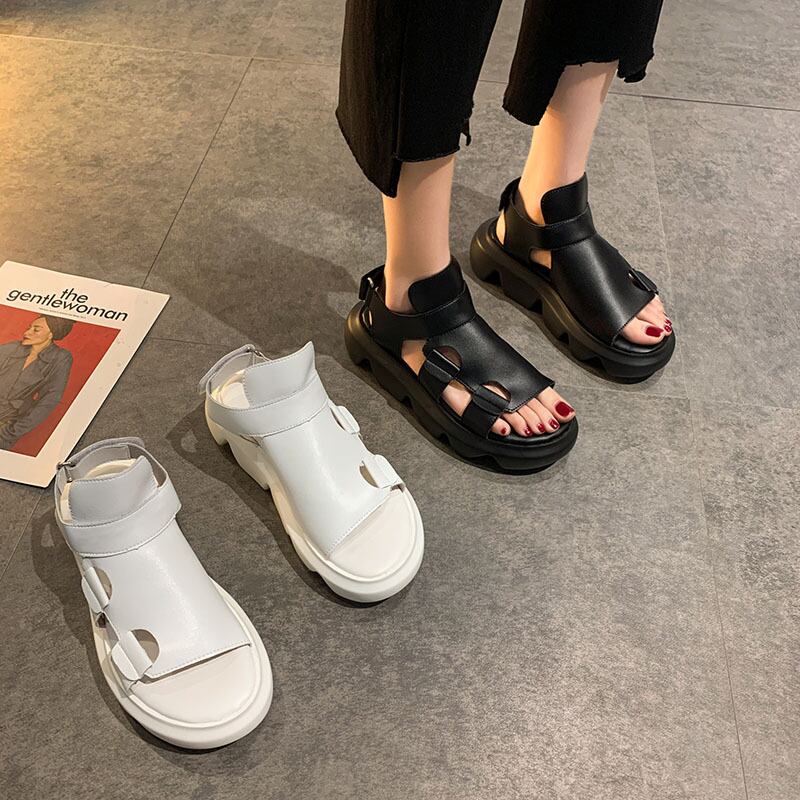 サンダルサマーレッドカジュアル 靴 シューズ 夏物 フェイクシューズ68353527885