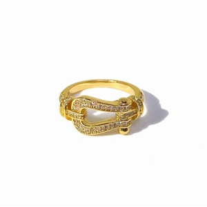 18kgp horseshoe ring［GOLD］#r01