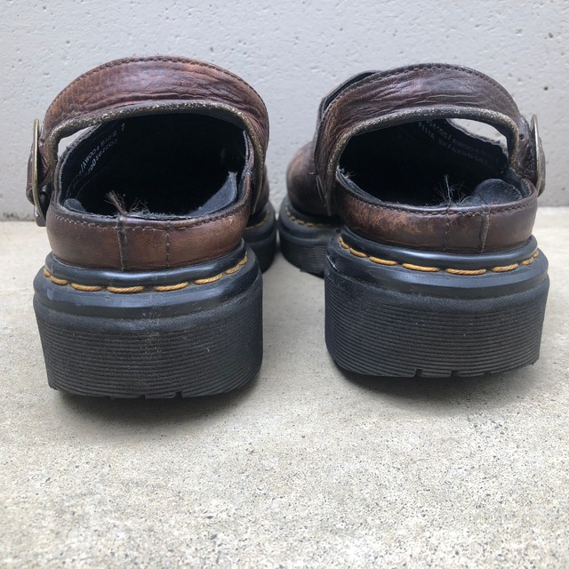 old Dr.Martens Leather sandal England製 古着 ビンテージ 希少 レア 英国製 ドクターマーチン サボ サンダル  レザー 70s 80s 90s | 古着屋 mon Trésor【モントレゾー】