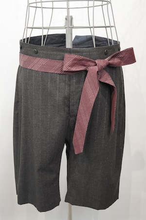 NOBNAGA Paris / No-Tack Shorts with Separate Fabric Belt