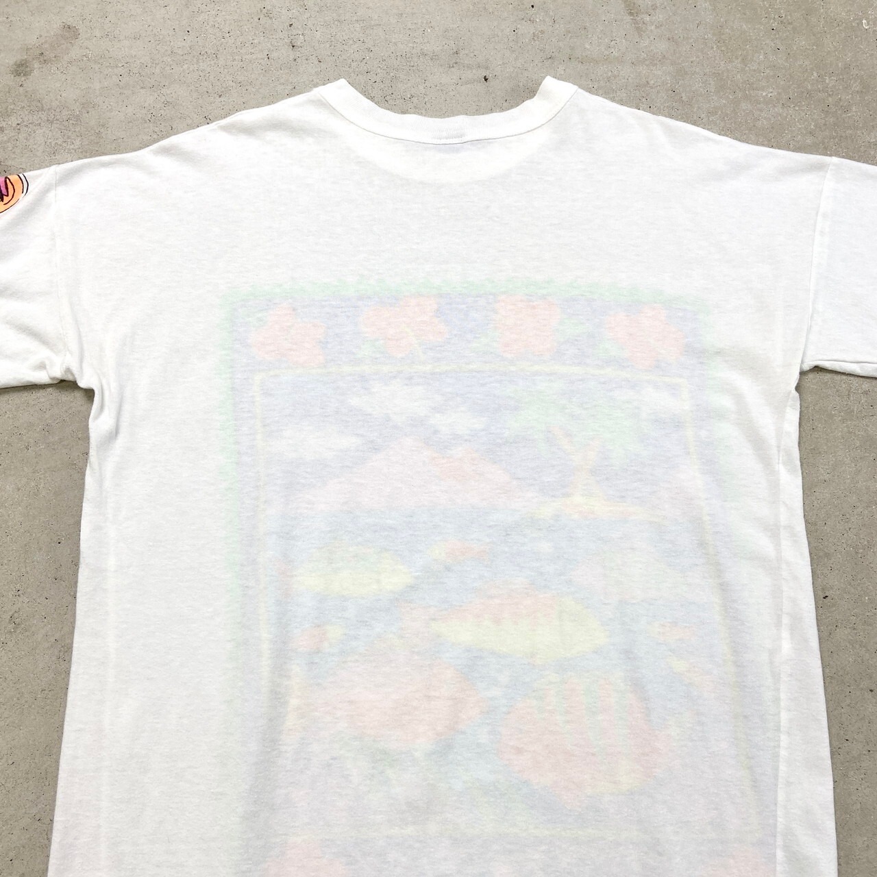 90年代 Flirts アートプリント Tシャツ Tワンピ メンズ レディース 
