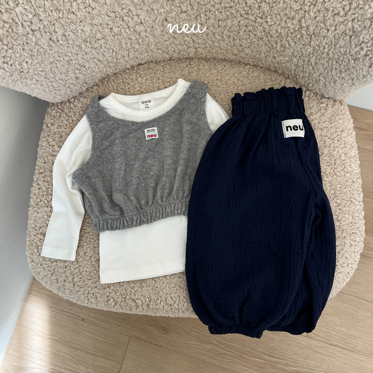 韓国子供服 / 26Autumn / 〖取寄〗neu / ヨルジョガーパンツ / ユニセックス / キッズ服 *XXS~L*