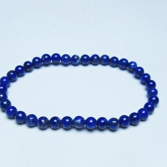 ラピスラズリ ブレスレット 5mm 一点物 メール便可 [M便 1/10] 111-48384