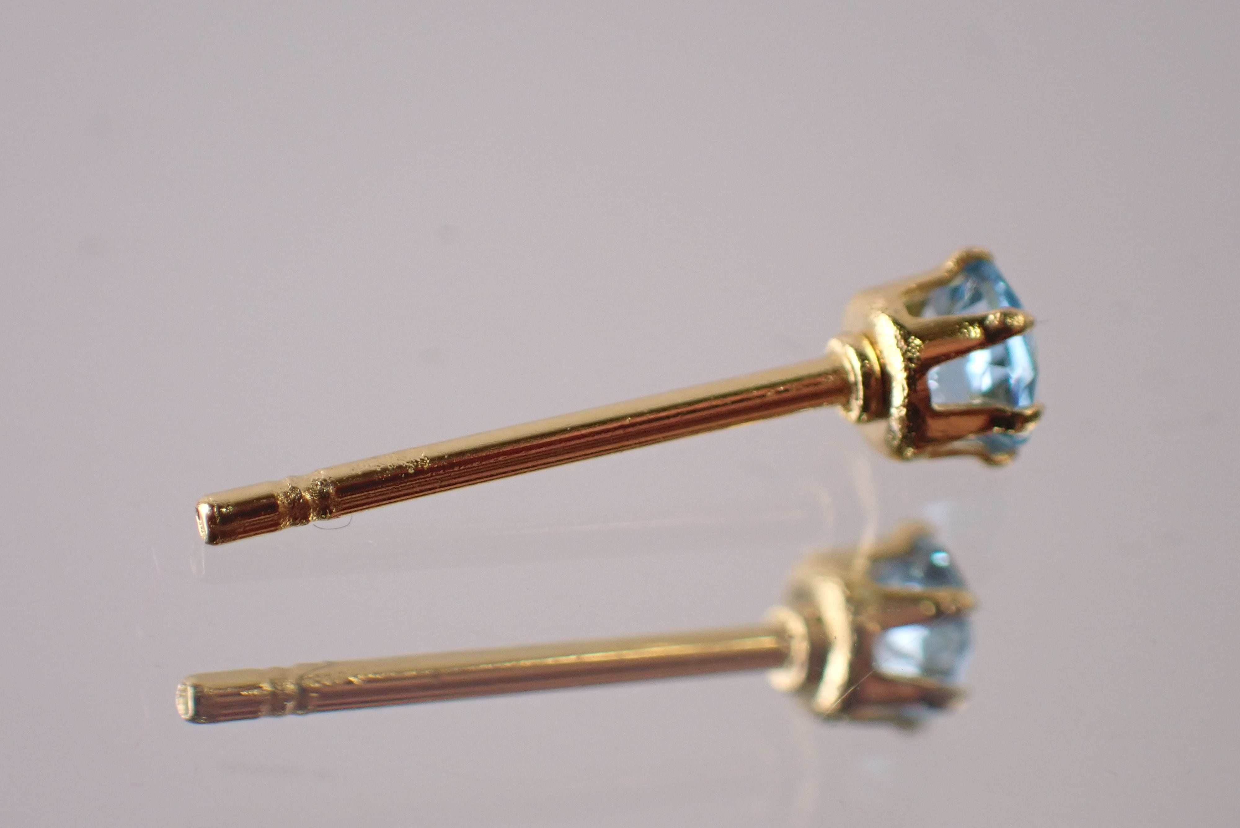 スイスブルートパーズピアス 約3mm [D9-117] | differencee(ディファ