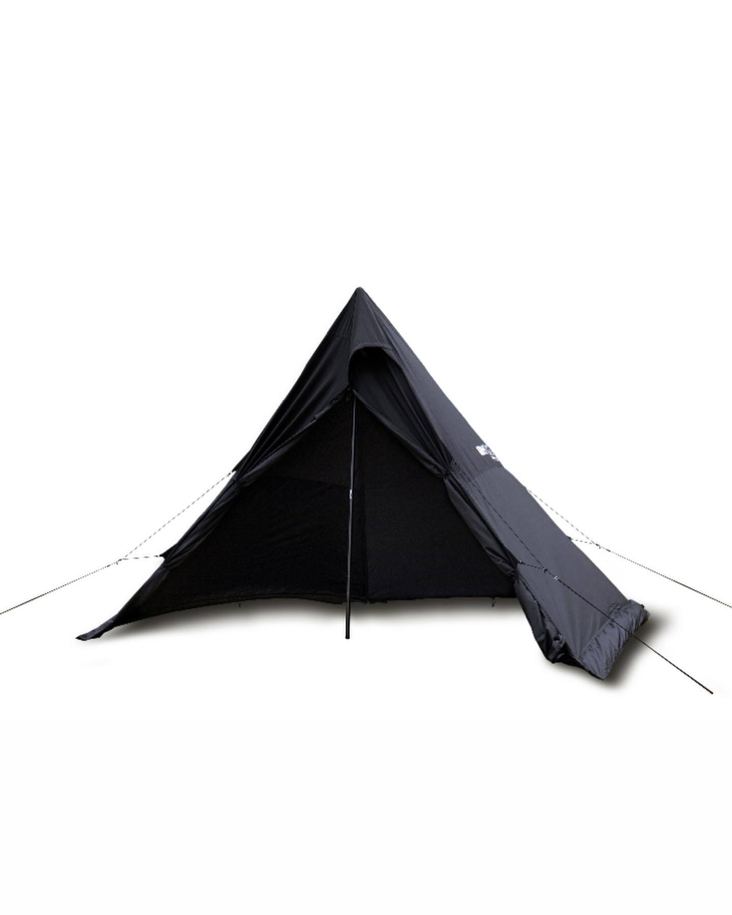 美品】グリップスワニー GSテントブラック＋ポール2本 