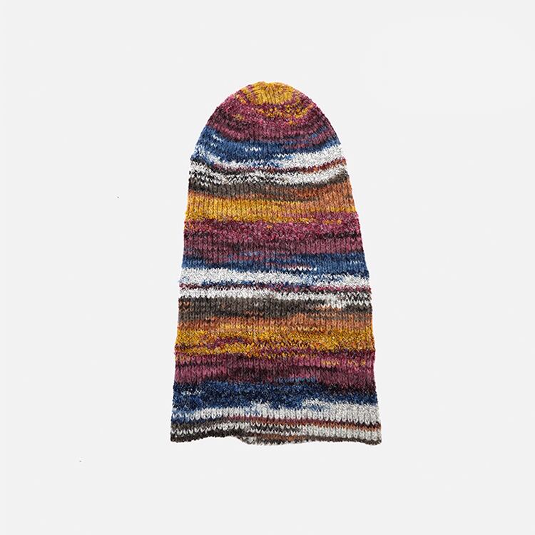★RAINBOW STRIPED WOOL HAT　　　A0827