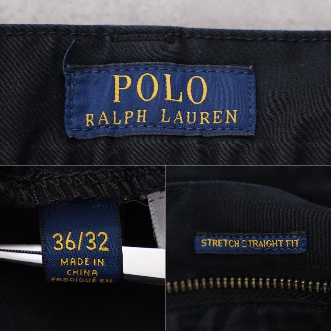ポロ ラルフローレン W36 ポロチノ チノパン ストレート 黒