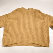 モヘヤ混 Mila Owen ミラオーウェン 透かし編み メッシュニット セーター 0/イエロー系 レディース