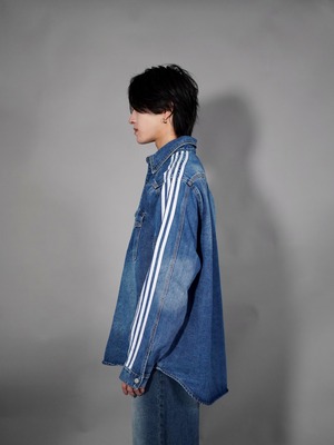【ALUDE SELECT】4line big denim jacket（2color）