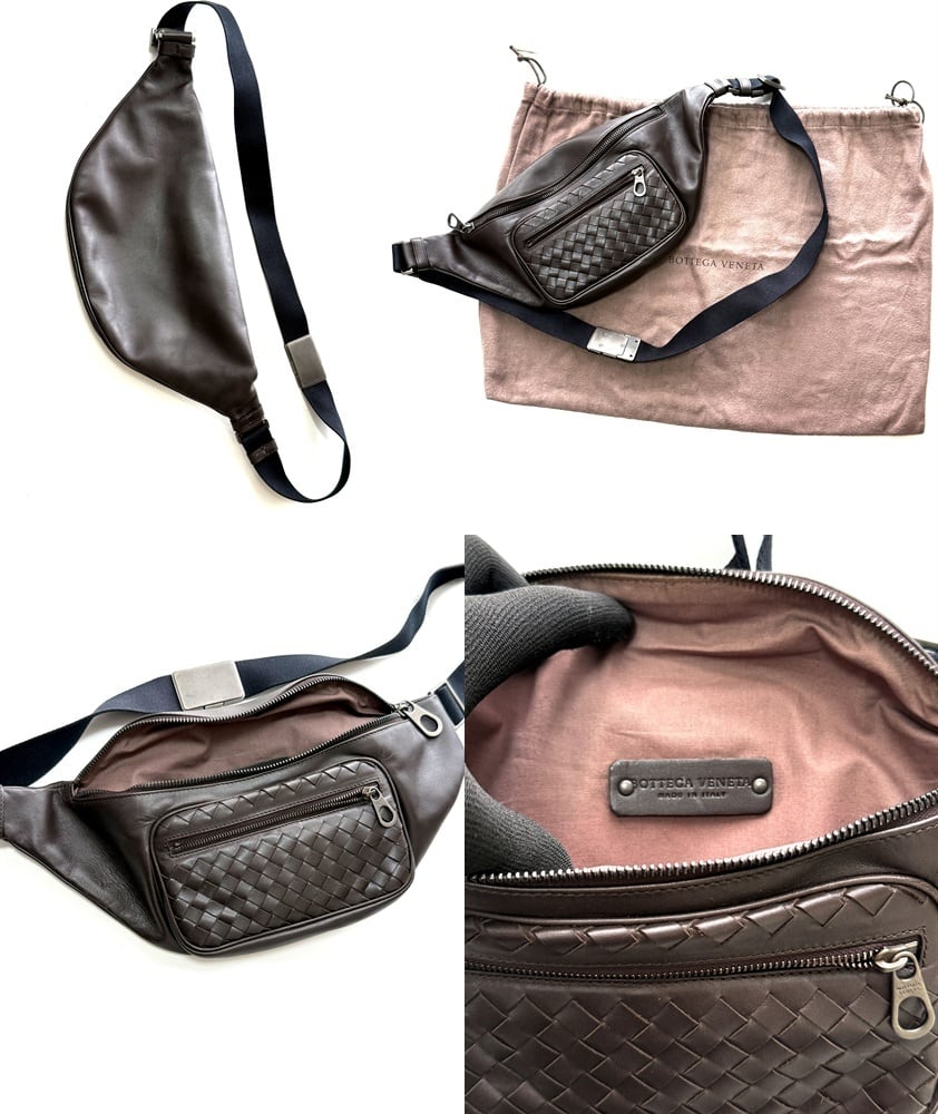 BOTTEGA VENETA ボッテガヴェネタ イントレチャートレザー クロス