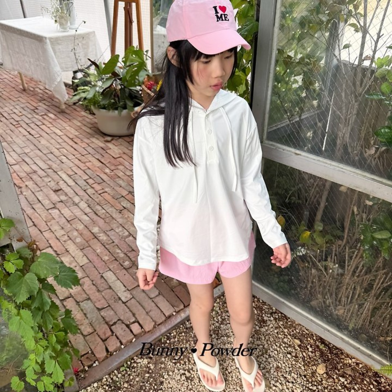 [Bunny Powder] (Feature) Hooded rash guard (adult) / [버니파우더] (기획)후드레쉬가드 (adult)
