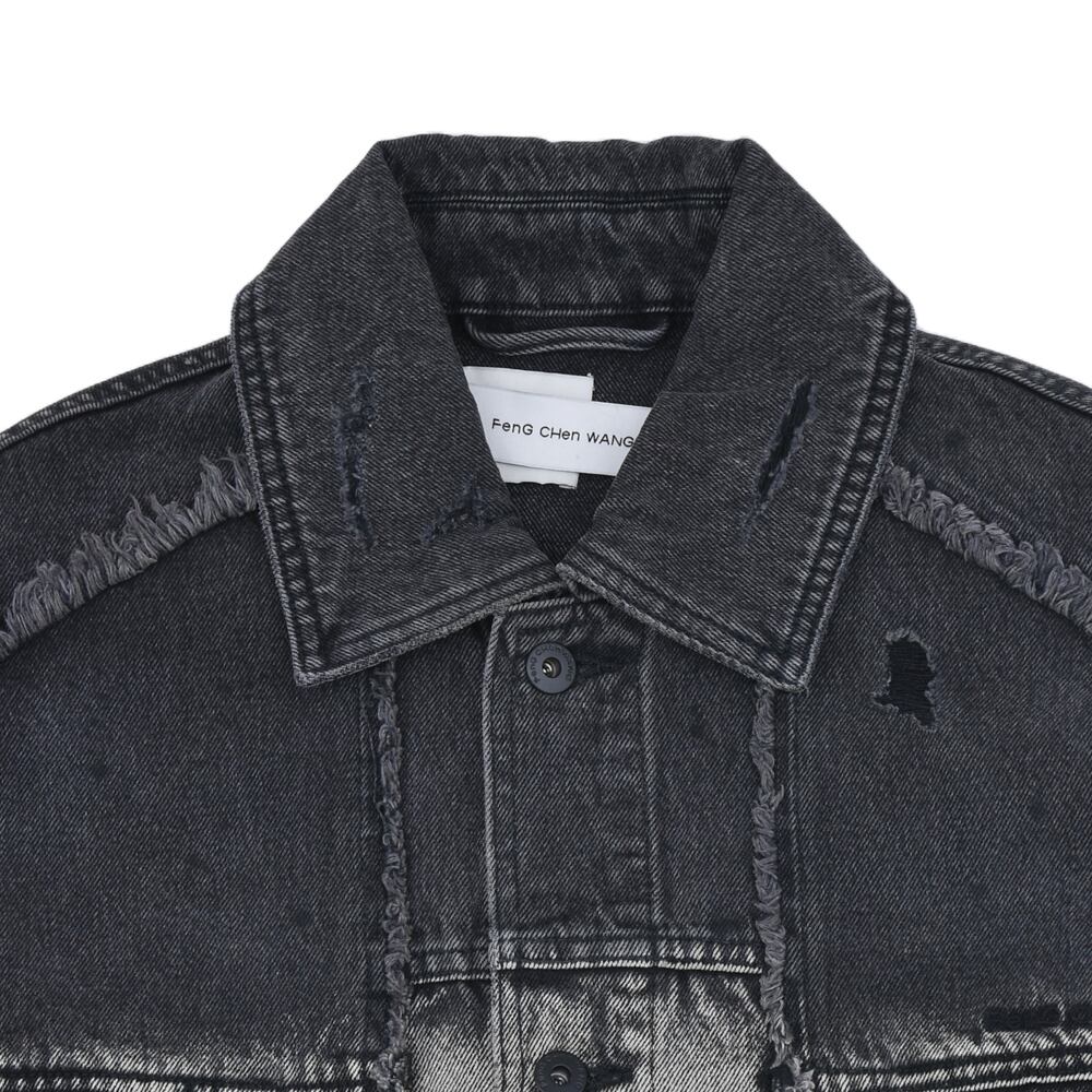 Feng Chen Wang / DENIM DECONSTRUCTED WASHED JACKET/Gジャン/M/デニム/FUS19JK03 Feng Chen Wang】DENIM DECONSTRUCTED WASHED JACKET | AYIN
