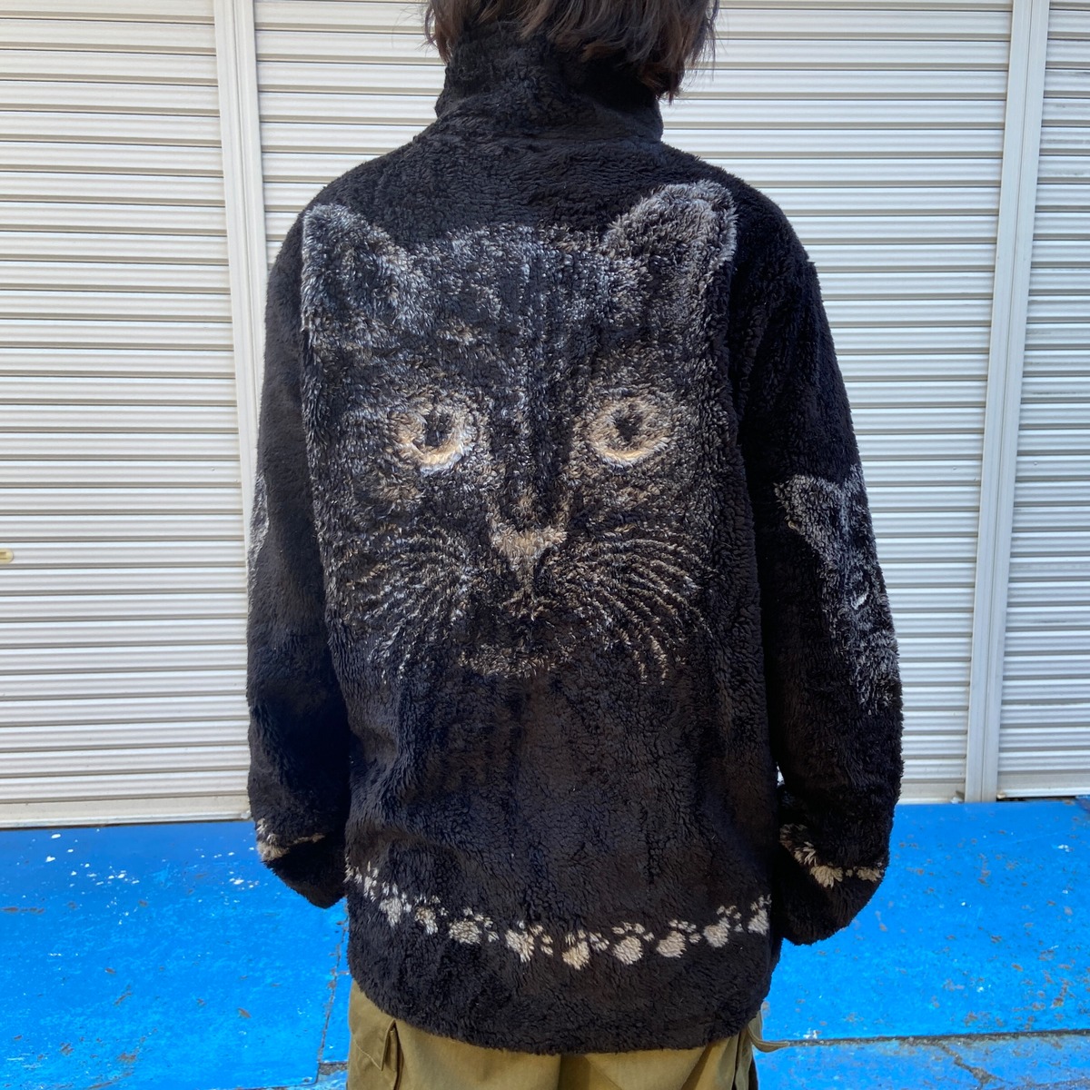 あのちゃん 着用 キャット 猫柄 ボアジャケット ブラックマウンテン 
