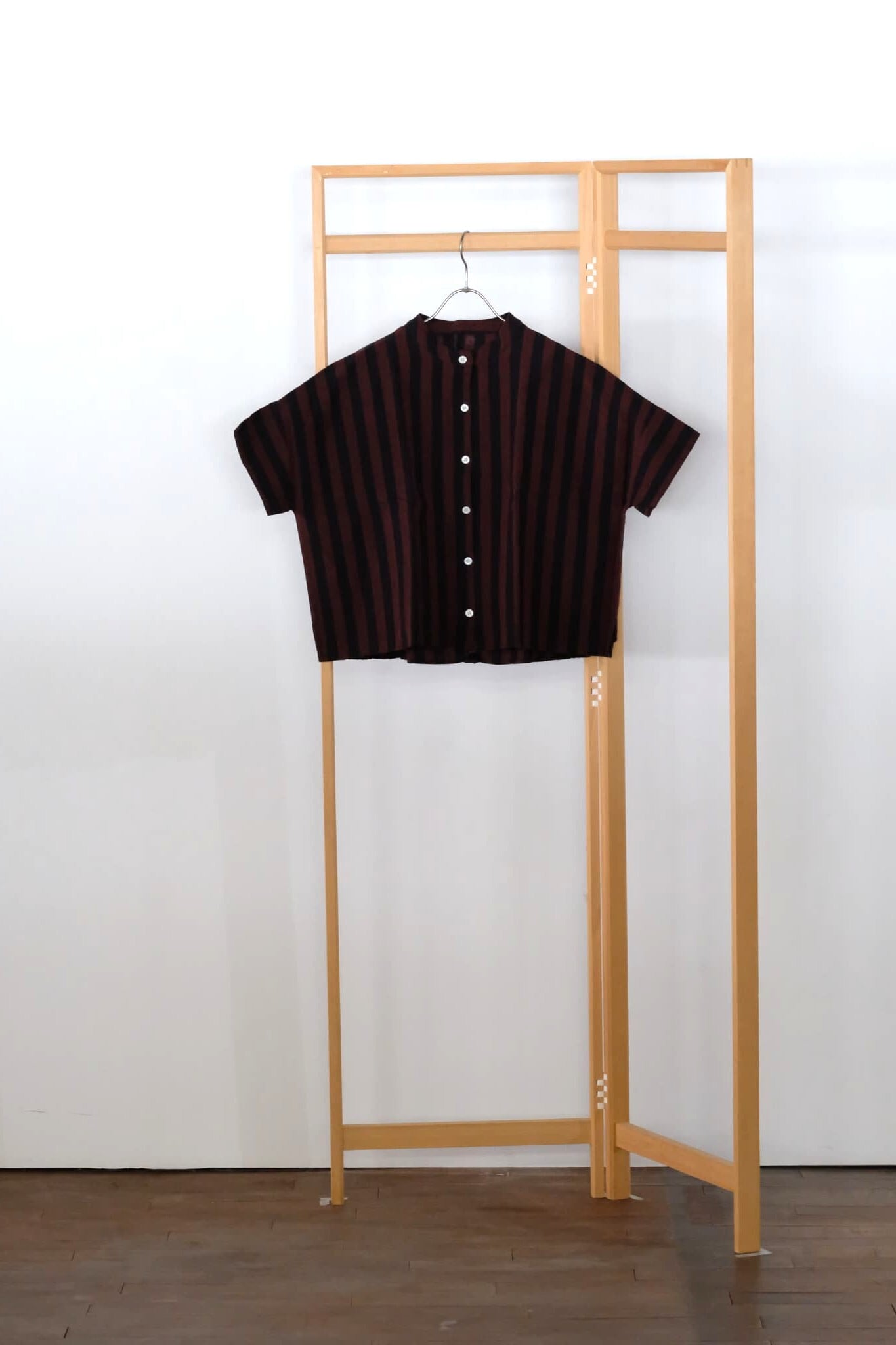 ヤンマ産業　YAMMA 会津木綿　スタンドカラーシャツ 楽天市場】YAMMA ヤンマ 会津木綿スタンドカラーシャツ 半袖 縞 ASC-SH