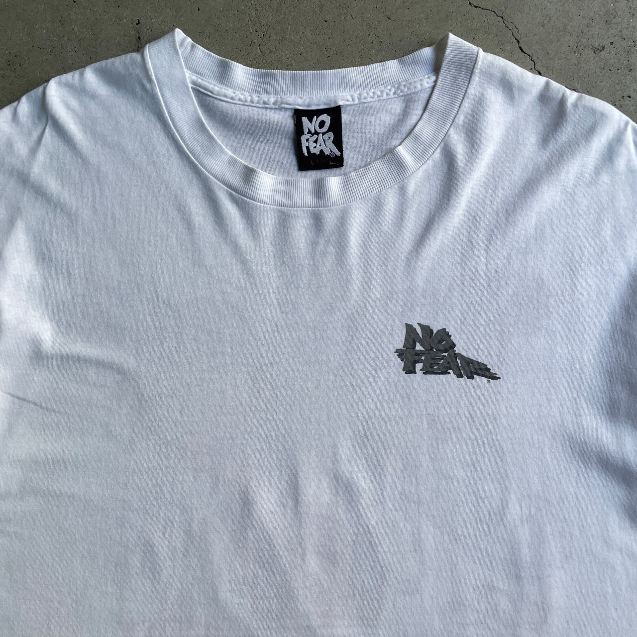 USA製 90年代 NO FEAR スケーター バックプリントTシャツ メンズL相当 