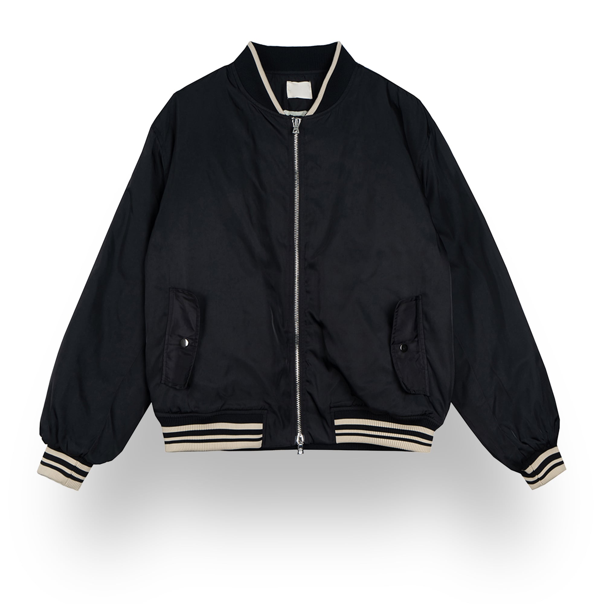 ジッパーデザインカレッジジャケット