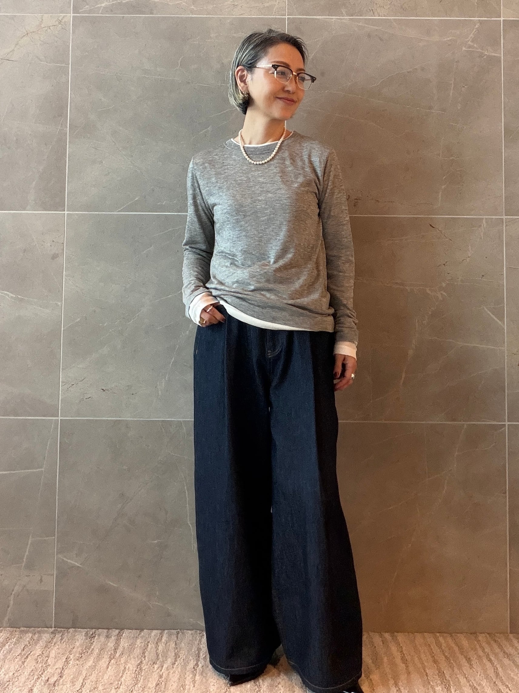 レイヤードセットプルオーバー グレー ＜Galon de OHAO＞ | 3e