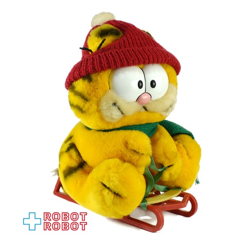 Dakin ガーフィールド ぬいぐるみ そり 紙タグ付き 1981