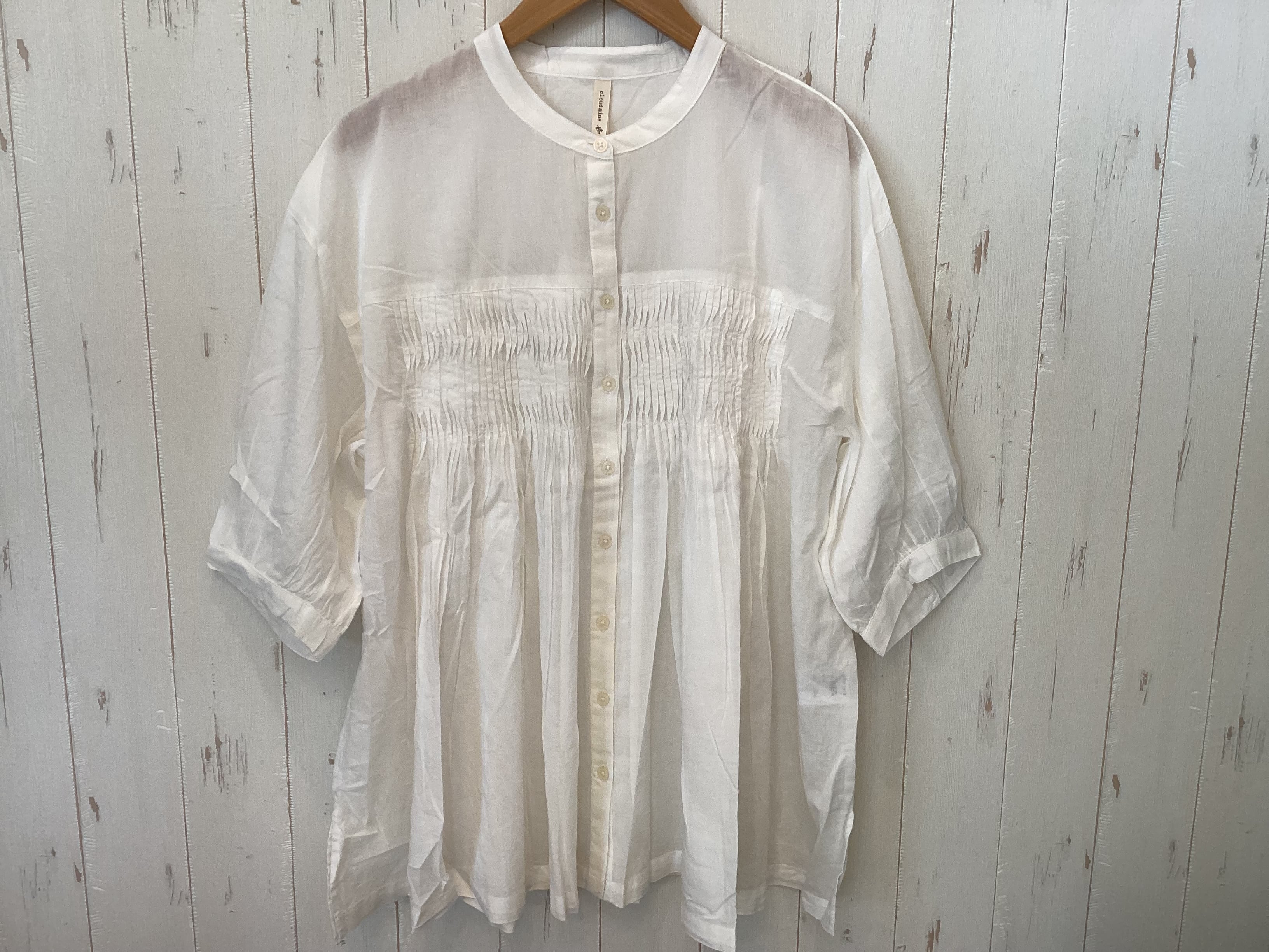 ファンシープリーツ前開きチュニック | moja* ファンシープリーツ前開きチュニック | moja*