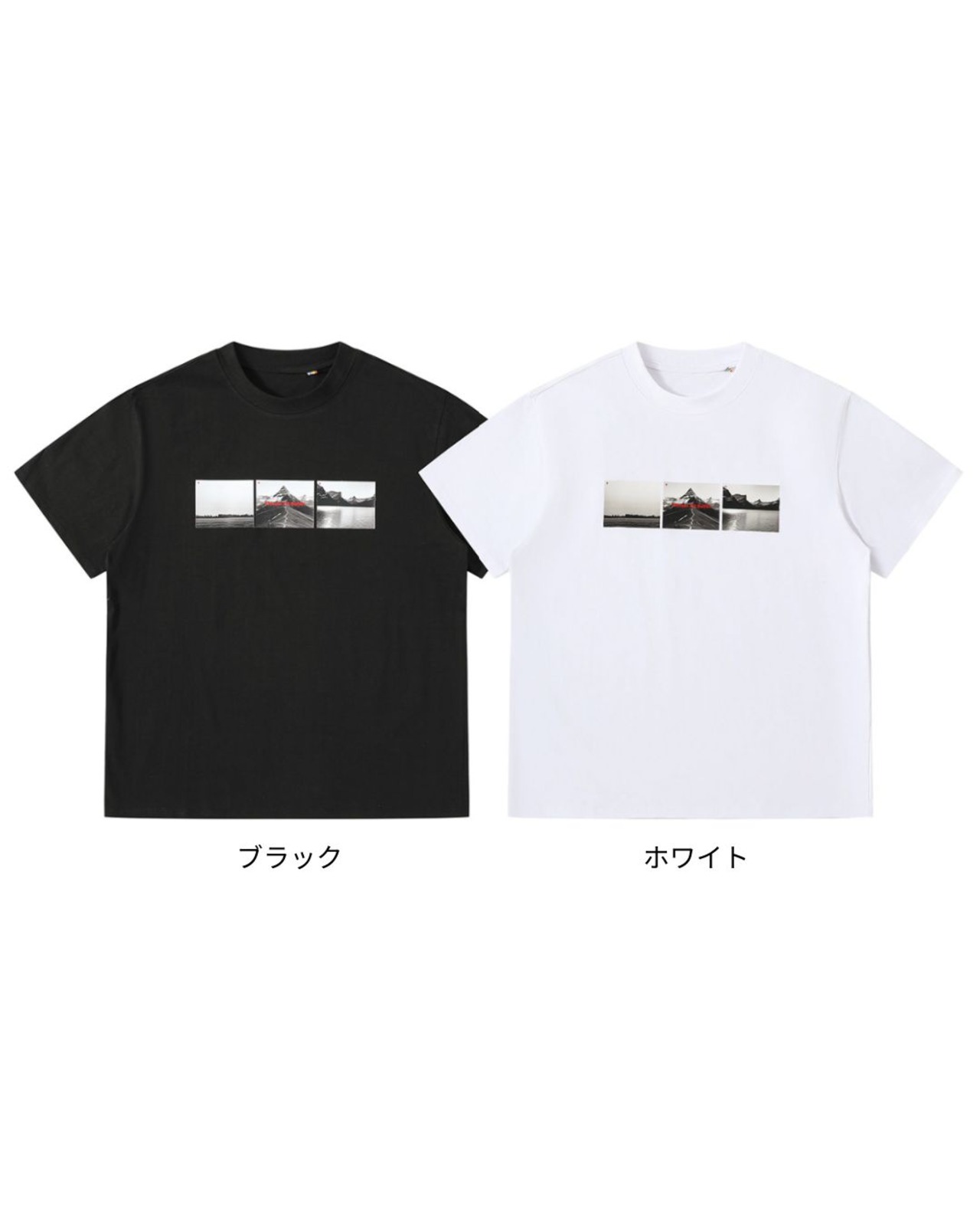 グラフィックプリント半袖Tシャツ S0568