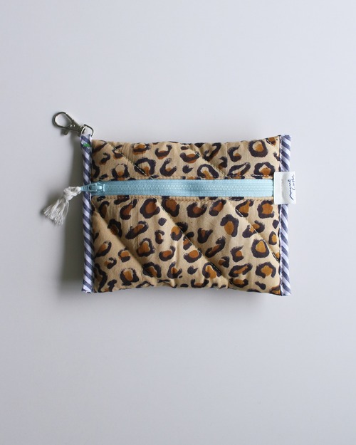 Block quilt pouch compact <Just for fun>