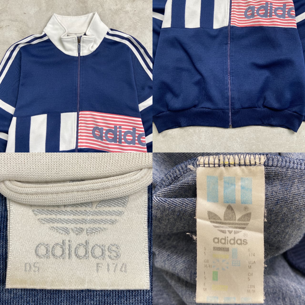 80~90年代 adidas アディダス トラックジャケット メンズL相当 古着
